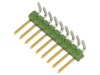 Conector Șir Pini 9 Pini 90&deg; TE Connectivity AMPMODU MOD II Tata THT Aurit Selectiv Pas 2.54mm