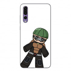 Husa compatibila cu Huawei P20 Pro Silicon Gel Tpu Model One Punch Man Mumen Rider