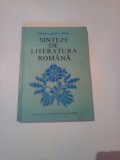 SINTEZE DE LITERATURA ROMANA ~ Coordonator CONST. CRISAN