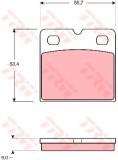 Set placute de frana,frana de parcare cu disc JAGUAR XJ (N3, X350, X358) (2003 - 2009) TRW GDB1641