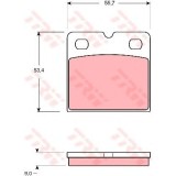 Set placute de frana,frana de parcare cu disc JAGUAR XJ (N3, X350, X358) (2003 - 2009) TRW GDB1641