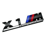 Emblema X1M Competition spate portbagaj BMW, Negru