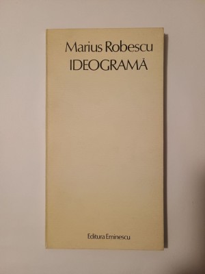 Marius Robescu - Ideogramă. Arta insomniei (1986) foto