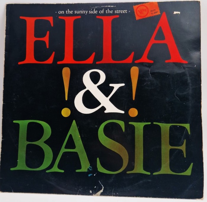 Ella Fitzgerald &amp; Count Basie - On The Sunny Side Of The Street VG+ / VG+ vinil LP muzica jazz Verve Germania 1963