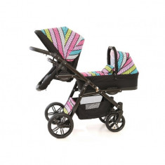 Carucior gemeni Tandem Pj Stroller Lux 2 in 1 Multicolor foto