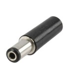 Mufa alimentare DC tata 2.1x5.5x9.5 mm cu protector cablu, Oem