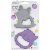 Melii Teethers jucărie pentru dentiție Bulldog &amp; Cat 2 buc