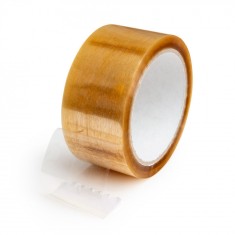 Banda Adeziva Transparenta Premium, 48mm x 60m, Adeziv Solvent speciala pentru Sigilarea cutiilor de carton foto