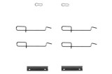 Set accesorii placute frana Citroen Saxo, Xsara, Zx; Nissan Primera; Peugeot 106 I, 106 II, 205 I, 205 II; Renault 11, 19 I, 19 I Chamade, 19 II, OE