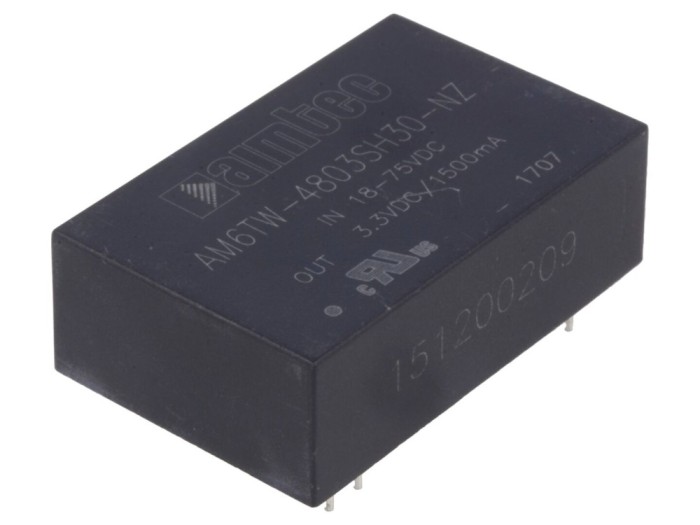 Convertor DC/DC 6W 3.3V 1.5A DIP24