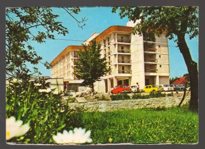 CPIB 23584 CARTE POSTALA - COVASNA. HOTEL &amp;quot;COVASNA&amp;quot;, AUTOTURISM, CIRCULATA, 1976, STAMPILE, TIMBRU foto