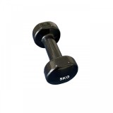 Gantera vinyl aerobic 5kg, negru