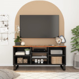 Dulap TV, 100x33x46 cm, lemn masiv reciclat&amp;lemn prelucrat GartenMobel Dekor, vidaXL