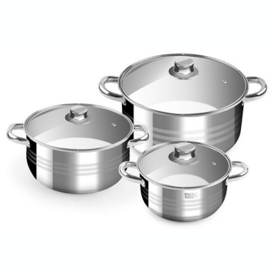 Set cratite inox Perfect Home 20/24/26cm Handy KitchenServ foto