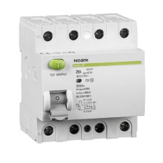 &Icirc;ntreruptoare diferențiale Ex9L-N 4P 63A 100mA, 108337, Noark