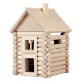 Set constructie arhitectura Vario Massive Mini, 91 piese mari din lemn, Walachia