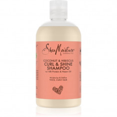 Shea Moisture Coconut & Hibiscus șampon hidratant pentru păr creț și ondulat 384 ml