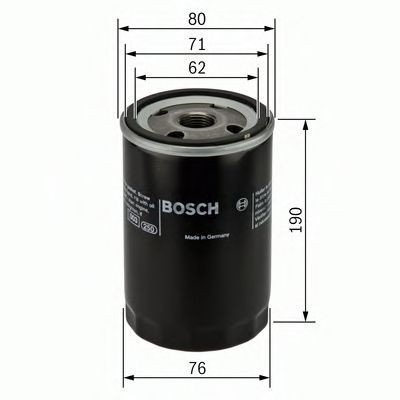 Filtru ulei AUDI A6 Avant (4B5, C5) (1997 - 2005) BOSCH 0 451 103 348 foto