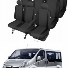 Set huse scaune auto 8+1 Locuri dedicate OPEL Vivaro 2001-2014