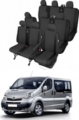 Set huse scaune auto 8+1 Locuri dedicate OPEL Vivaro 2014-2020 foto