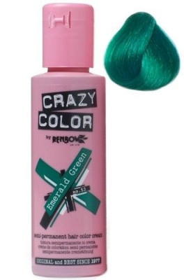 Crazy Color vopsea nuantatoare semipermanenta 100 ml -emerald green nr.53 foto