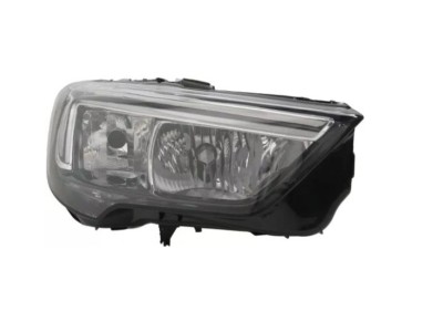 Far Opel Crossland X, 03.2017-01.2021, montare fata, dreapta, cu lumini de zi tip LED; H7+H7+PSY24W; electric; cu motor; halogen, DEPO foto