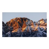 Tablou Canvas pe temă de peisaj montan, Splendoarea aurie a &icirc;nălțimilor alpine, 39 x 26 cm, CMCLASS