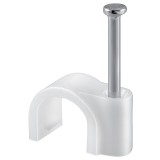 Cumpara ieftin Clema pentru cablu, alb, 16 mm, 100 buc / set