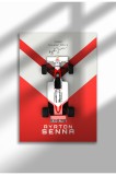 F1-SENNA-04|Ayrton Senna McLaren, Legendă Formula 1, Pictură poster F1, Artă murală curse | A3 (29.7 x 42 cm) - F1-SENNA-04