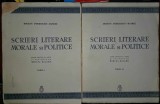 B.P. Hasdeu - Scrieri Literare, Morale si Politice, 1937, 2 vol. Prefata Mircea Eliade, Bibliofilie
