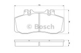 Set placute frana,frana disc MERCEDES SPRINTER 5-t platou / sasiu (905) (2001 - 2006) BOSCH 0 986 468 350