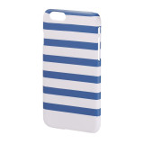 Carcasa Stripes iPhone 6 Hama, Albastru/Alb, iPhone 6/6S, Plastic