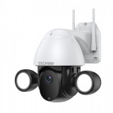 Camera Supraveghere PTZ Techstar&reg; F01B, 2MP, FullHD, Lumina IR si Proiector LED, Control Vertical + Orizontal, Audio Bidirectional, Detectarea Miscari