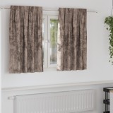 vidaXL Draperii din catifea 2 buc cu buzunare pentru baghetă Cappuccino 140x140 cm