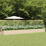 vidaXL Jardinieră Creme 600 x 80 x 45 cm Oțel 42018097