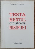 Testamentul din strada Nisipuri - Serban Codrin// dedicatie si semnatura