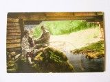 Rară! Slănic Moldova carte poștala foto color Weiss 1930