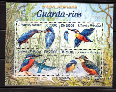 SAO TOME PRINCIPE 2013, Fauna Pasari, serie neuzata, MNH foto