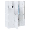 VidaXL Organizator cuburi depozitare cu 12 cuburi și tije de agățat PP 4019583
