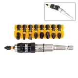 Set insurubare DT70518T 10 accesorii de impact cu cap pivotan