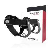 Darkness Sensations-Darkness Inel din Piele pentru Penis si