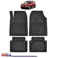 Covorase Auto TeamCar&reg; Kia Sportage SL (2010-2015) - Negru - Cauciuc Rezistent Tip Tavita