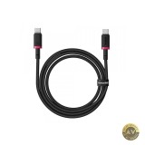 Cablu Date si Incarcare USB-C - USB-C Baseus Dura Series pentru MacBook 100W 2m Negru - Rosu P10377803U01-03