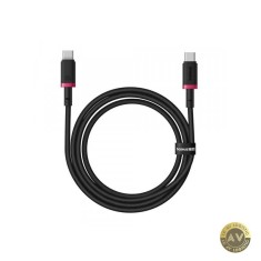 Cablu Date si Incarcare USB-C - USB-C Baseus Dura Series pentru MacBook 100W 2m Negru - Rosu P10377803U01-03