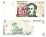 Argentina 5 Pesos 2014 P-353 UNC