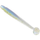 Twister Lunker City Swimming Ribster 4&rdquo; Grub, 233 Sexy Shiner, 10cm, 10buc/blister