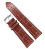 Cumpara ieftin Curea Ceas Matteo Ferari &ndash; Piele Natural? Maro, Imprimeu Crocodil, 22mm