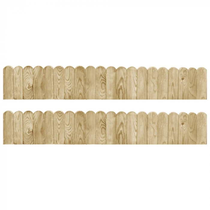 Role de bordura, 2 buc., 120 cm, lemn de pin tratat GartenMobel Dekor