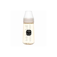 Biberon anticolici premium cu tetina M, galben (260 ml)