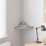 vidaXL Raft de colț de perete, gri beton, 35x35x3,8 cm, MDF 326642